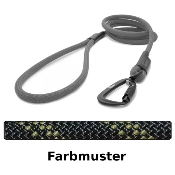 klassische Hundeleine TWIST - L - 115cm - alternate olive rally